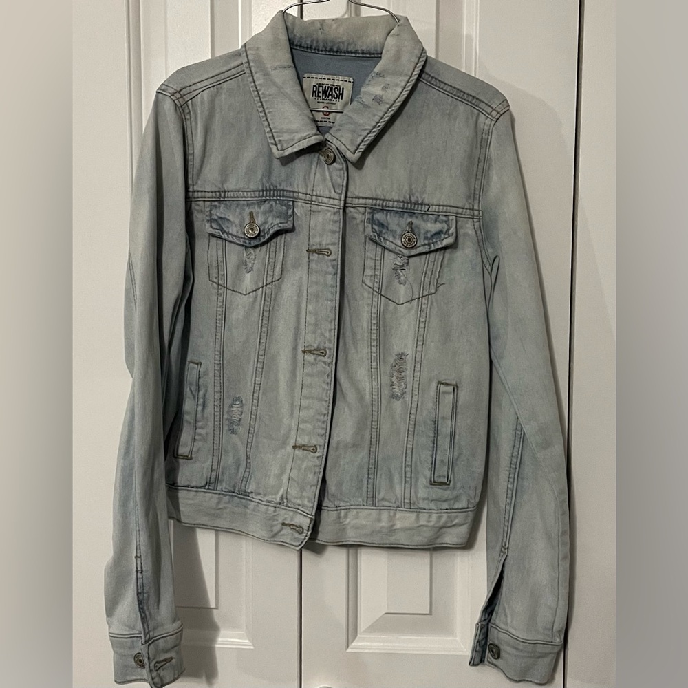 American Original REWASH Light Wash Jean Jacket